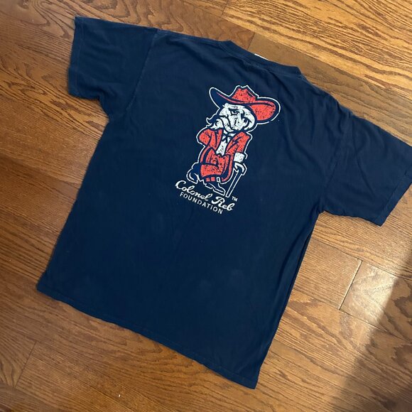Ole Miss Colonel Reb Comfort Colors Tee T-Shirt Size Large Collegiate - Picture 11 of 14